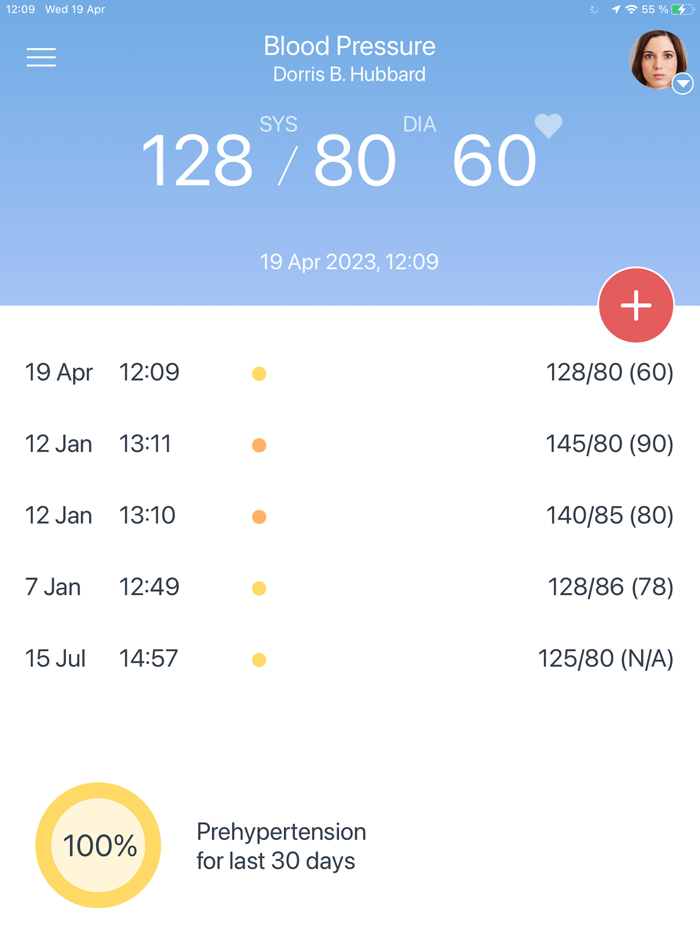 Blood Pressure Diary by MedM