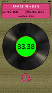 rpm meter for turntable iphone screenshot 2