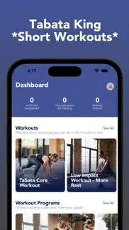 tabata king - short workouts iphone screenshot 1