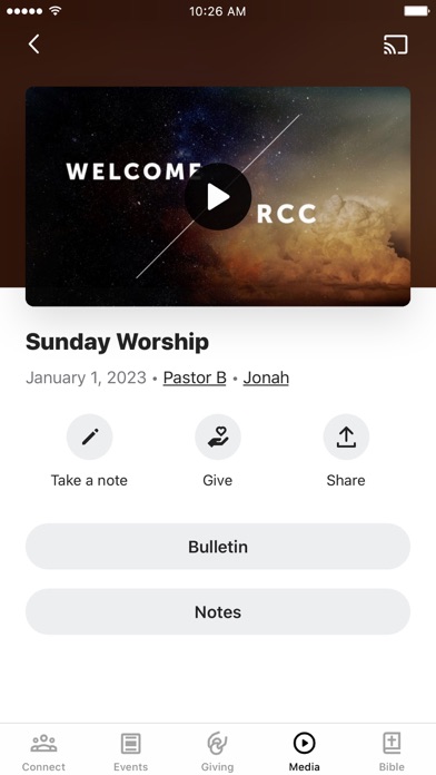 Rossville Christian CHurch Screenshot