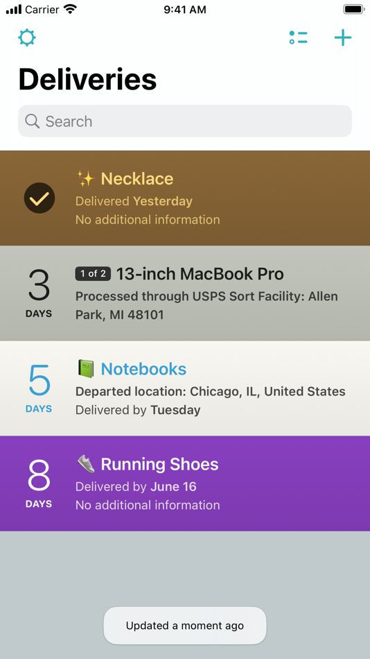 Deliveries: a package tracker - 9.5.1 - (macOS)