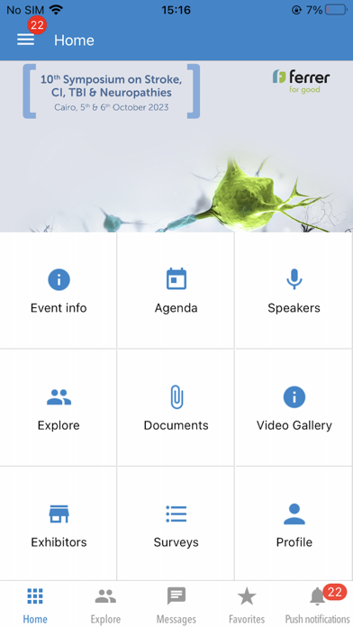 Ferrer Events Screenshot