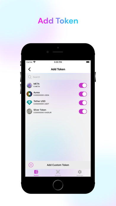 Metatron Wallet Screenshot