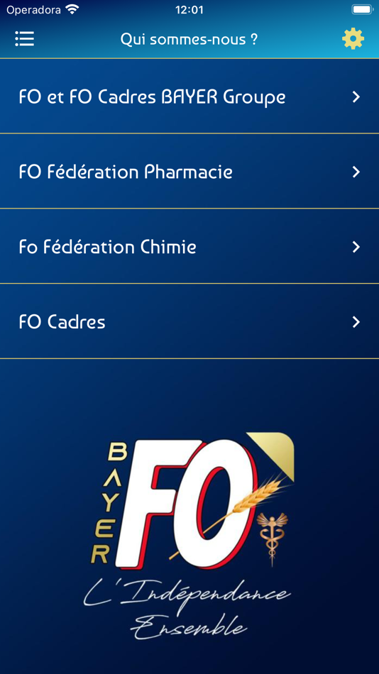 #2. FO BAYER (iOS) Podle: UNION DEP SYNDICATS CGT-FO