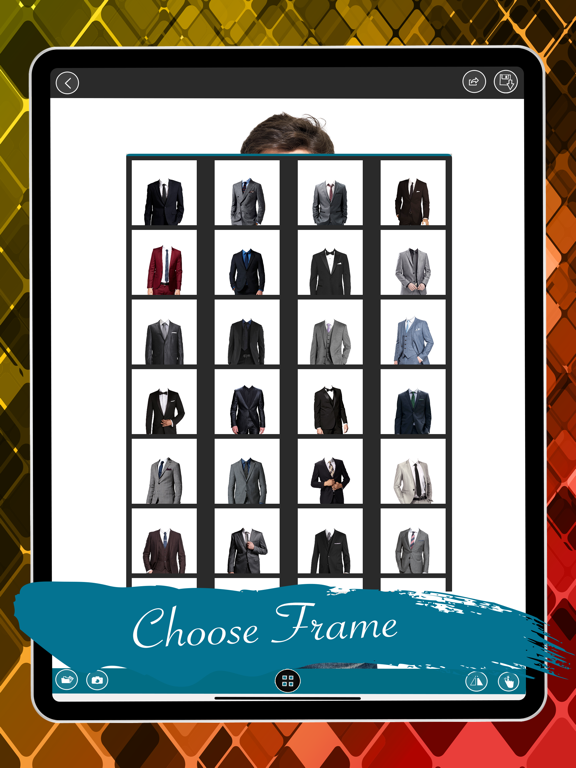 Men Fashion Suit Photo Montage iPad screenshot 4 - Photo & Video app