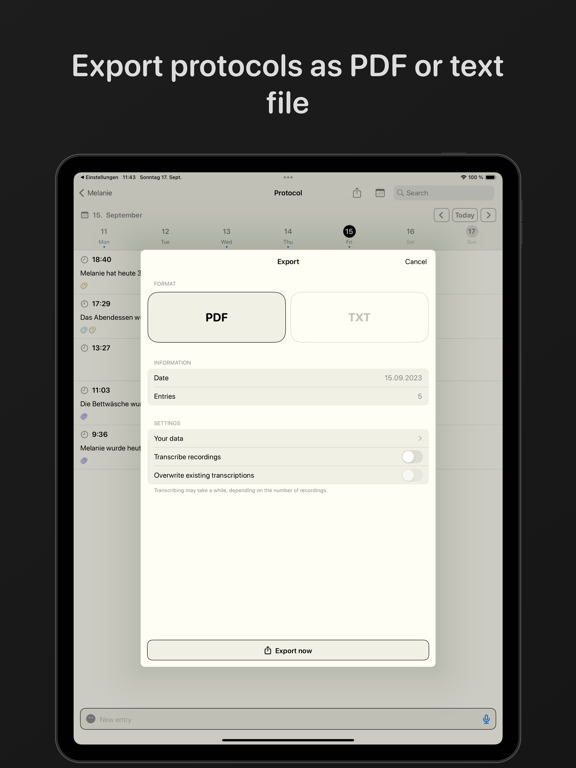 Pflepo iPad screenshot 4 - Medical app