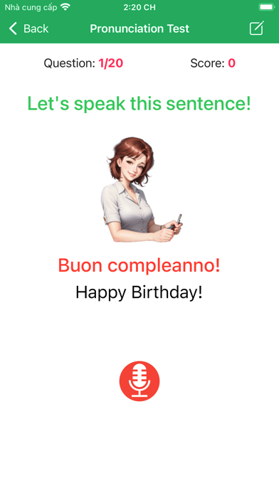 Learn Italian Quick Phrases Screenshot