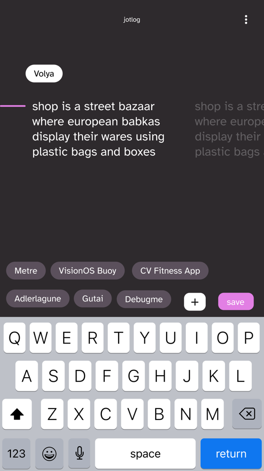 #2. jotlog (iOS) 由: Philipp Parzer