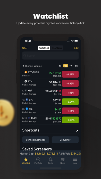 Crypto Tracker by BitScreener Screenshot