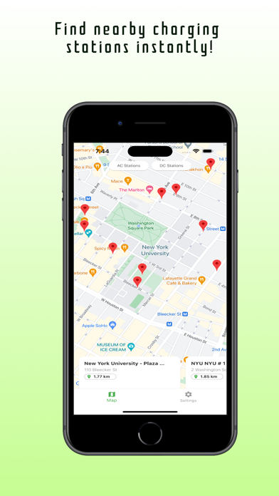 Electric Car Charge Stations Screenshot