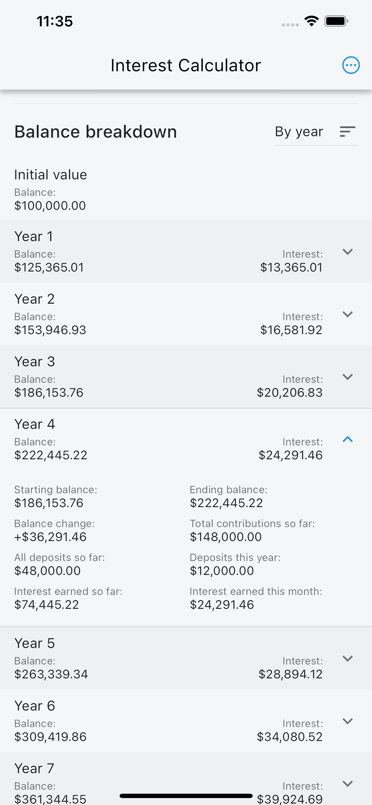 Compound Interest Simulator