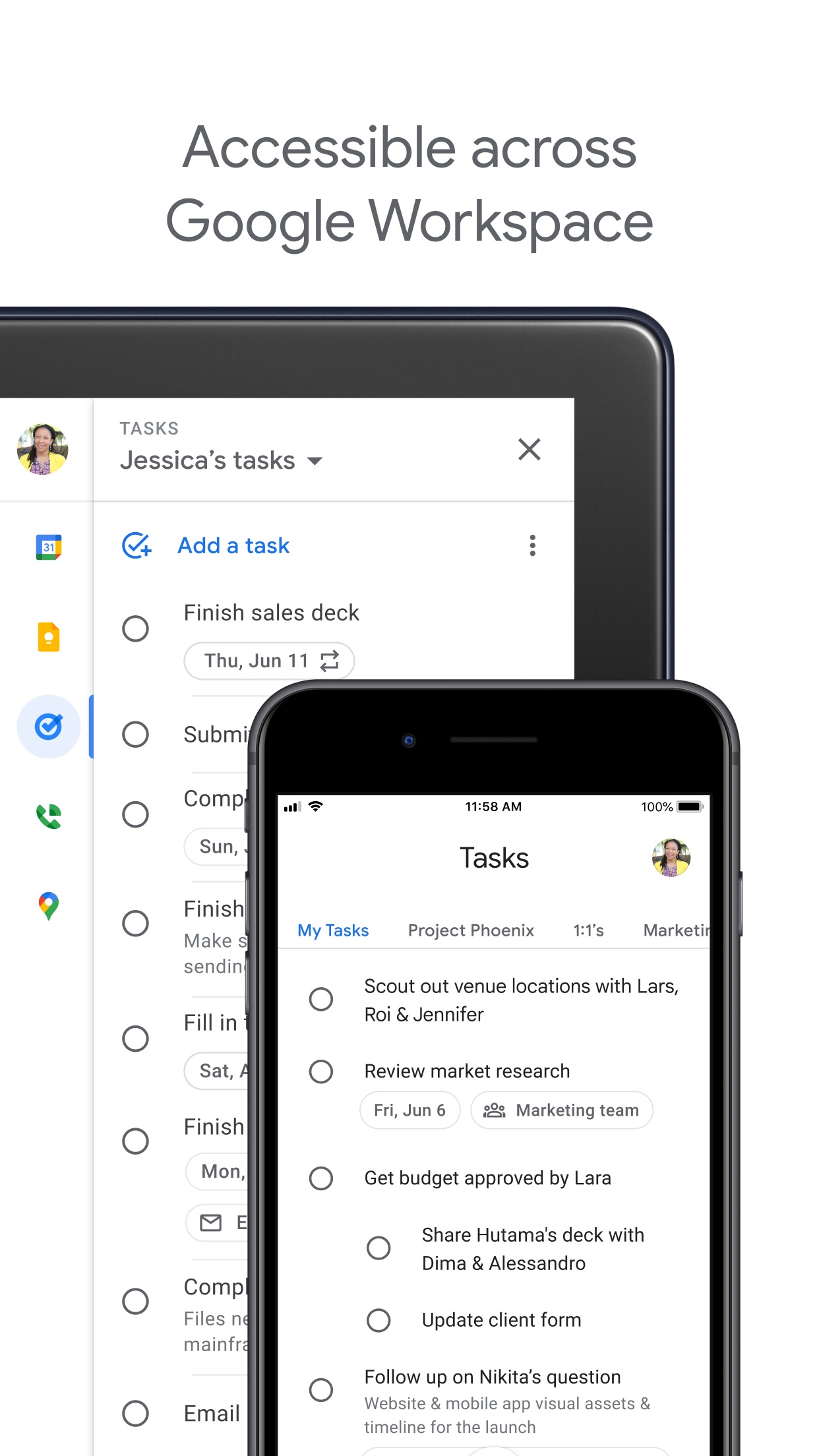 Screenshot do app Google Tarefas: organize-se