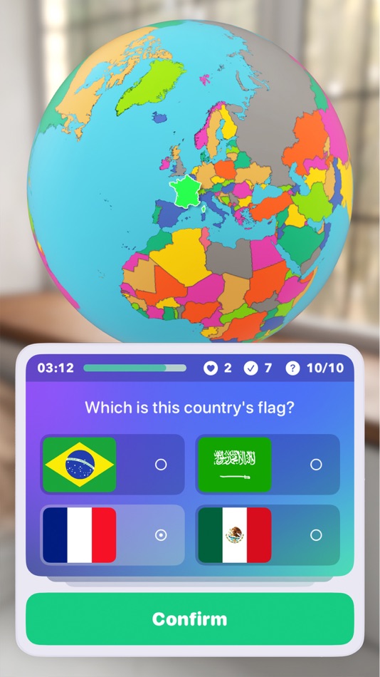 #3. GeoGeek AR - Geography Quiz (iOS) 由: MASK App Developing