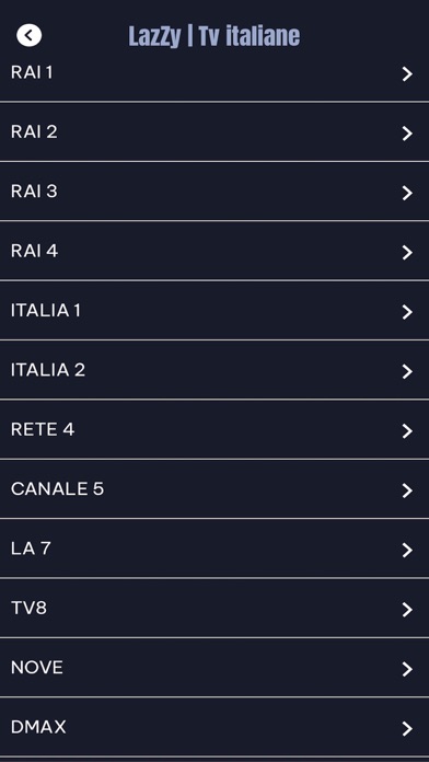 LazZy | Tv italiane Screenshot
