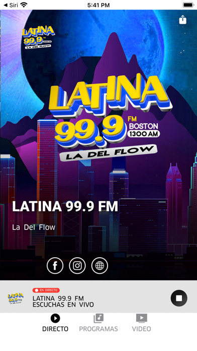 Latina 99.9 Fm Screenshot