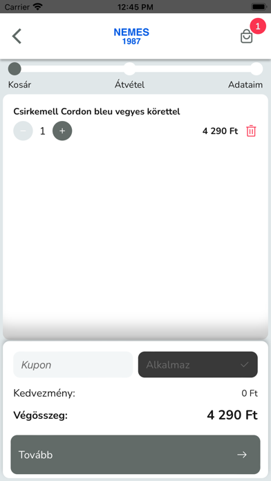 Nemes Vendéglő Screenshot