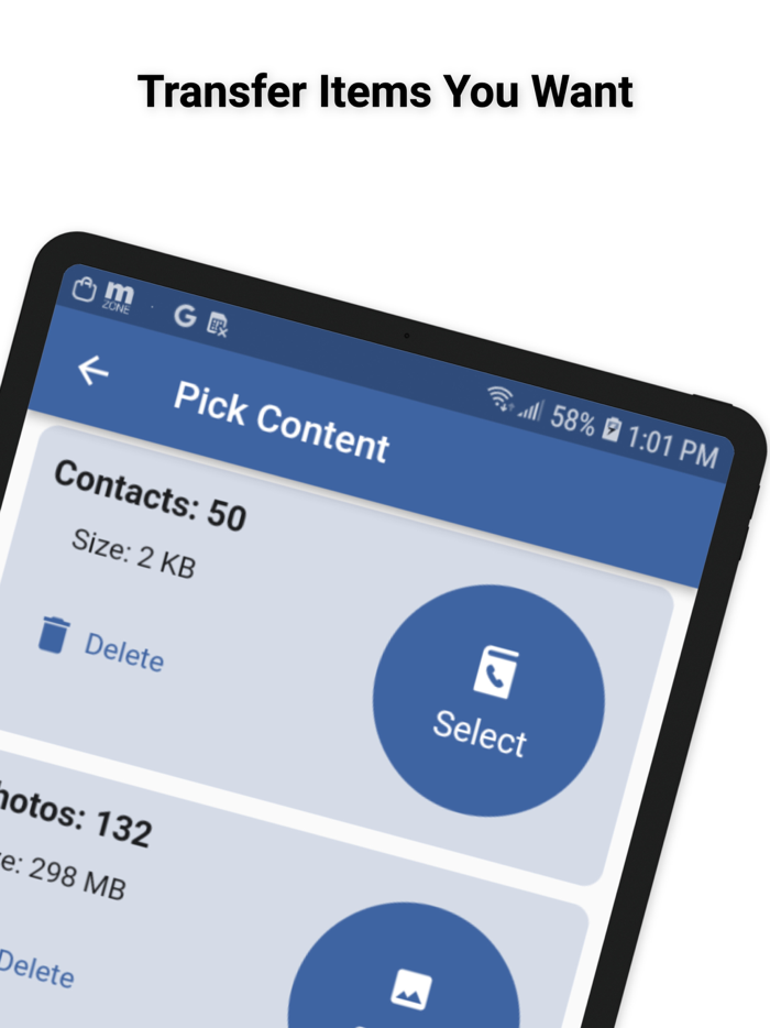 Content Transfer Contacts-File