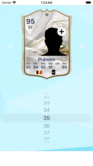 Screenshot #2 pour FUT Créateur de Cartes 23