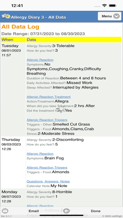 Allergy Diary 3のおすすめ画像6