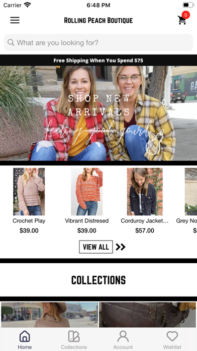 Rolling Peach Boutique Screenshot