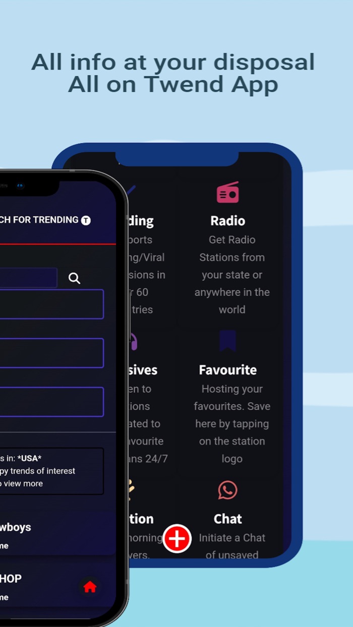 Twend App Trendings and Radios