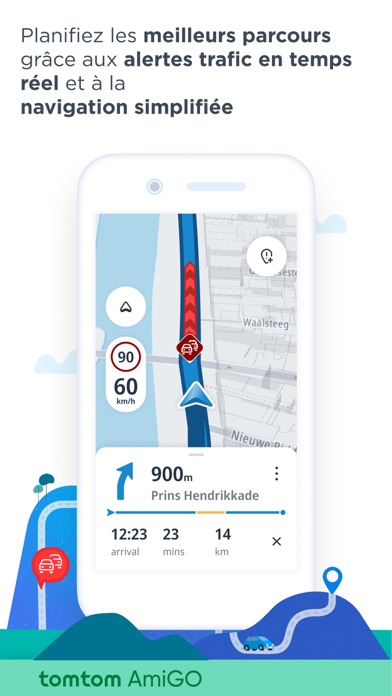 Screenshot #1 pour TomTom AmiGO GPS Maps, Traffic