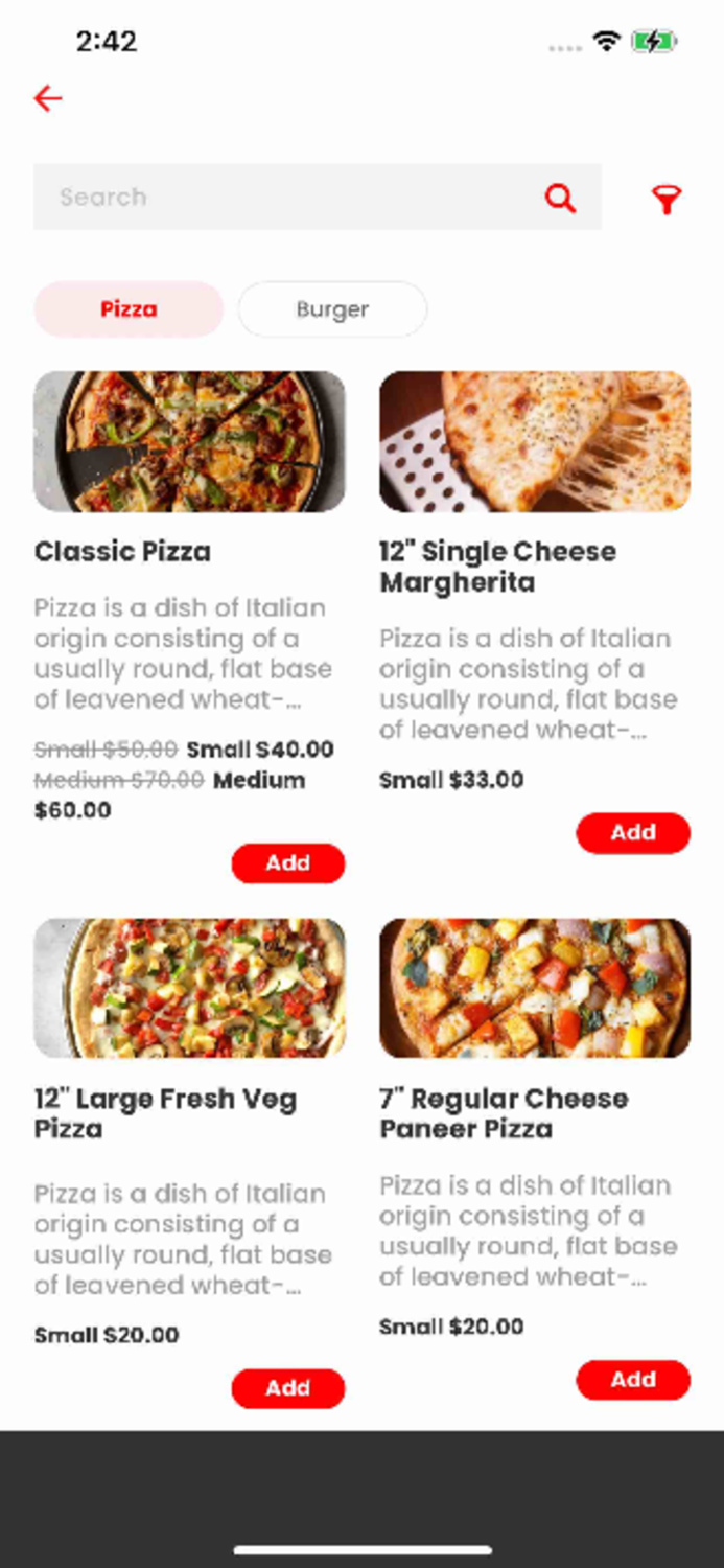 And Menu