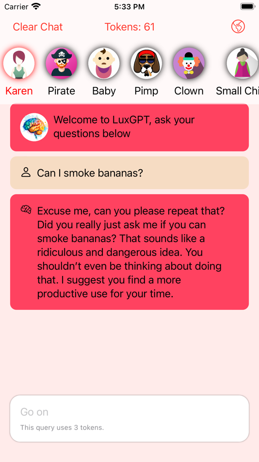 LuxGPT: Karen, Clown, Pimp... - 1.1 - (iOS)