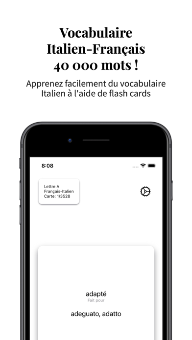 Vocabulaire Italien-Français Screenshot