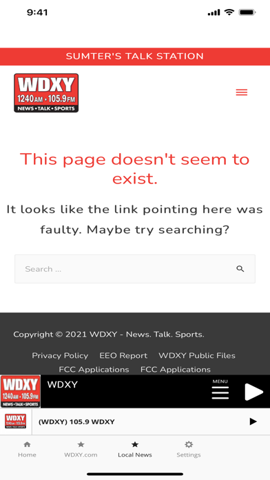 WDXY 105.9/1240am Screenshot
