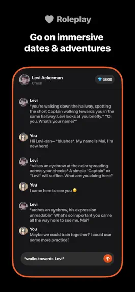 Game screenshot Senpai Chat - AI Characters apk