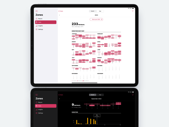 Zones for Training iPad app afbeelding 4