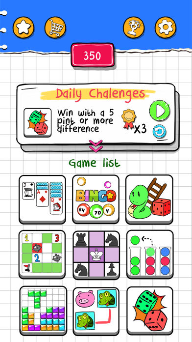 Tic Tac Toe & Pastimes Game Screenshot