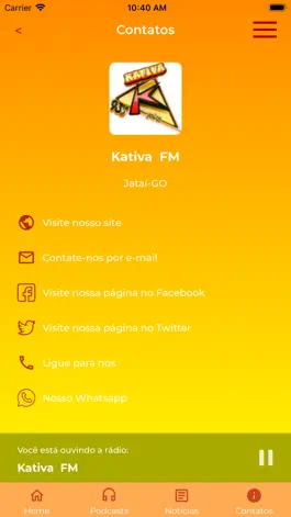 Game screenshot Rádio Kativa FM apk