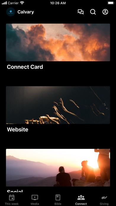 Calvary Church Olivia Screenshot