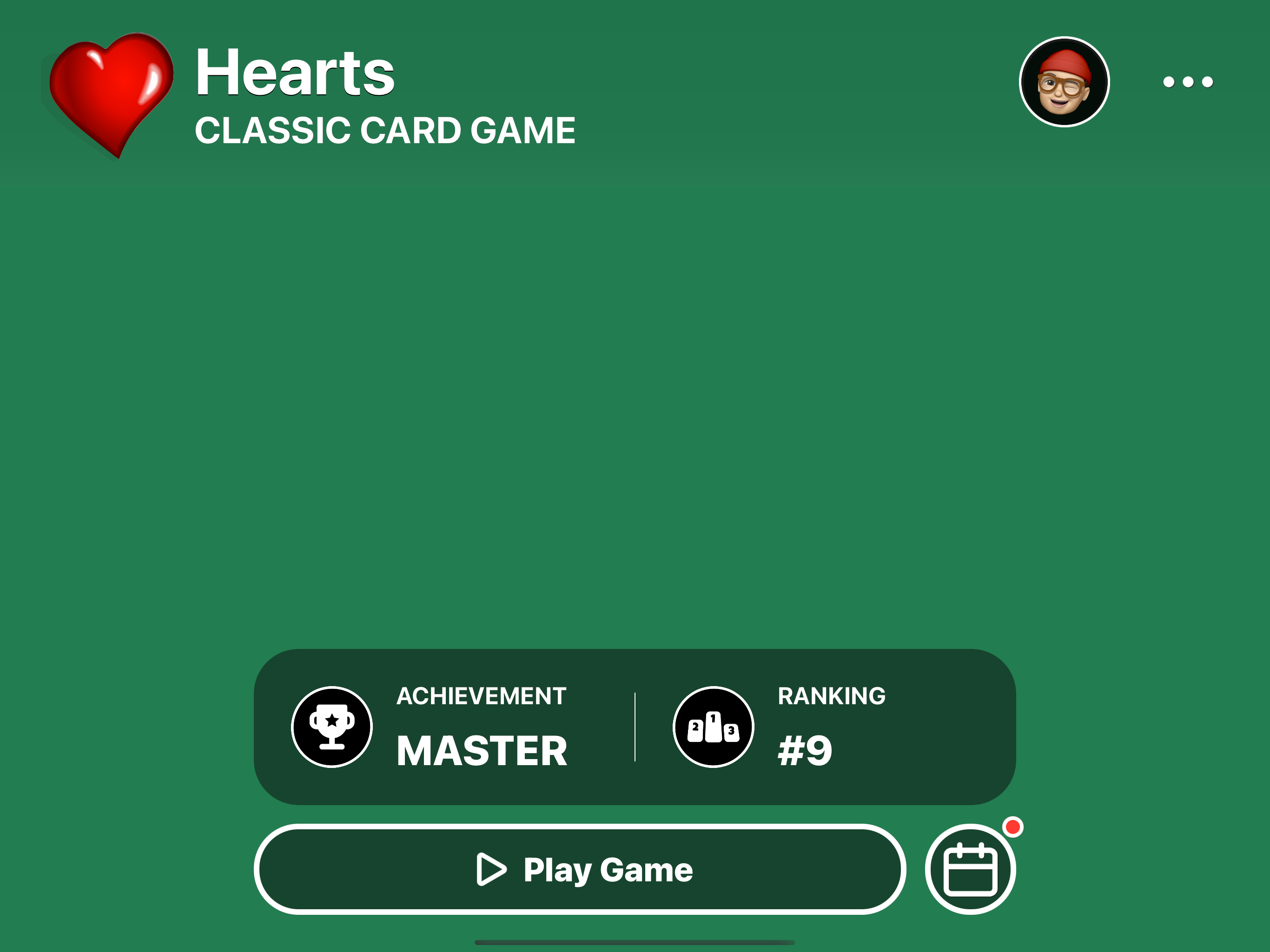 Hearts Card Challenge