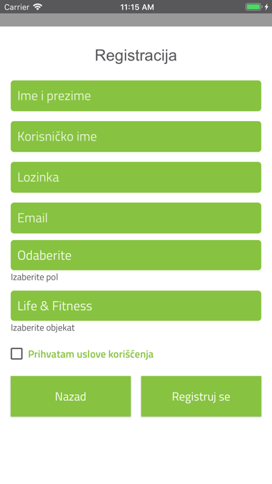Life & Fitness Screenshot