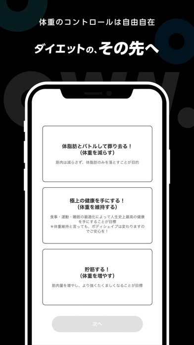 ダイエット OWN.App 食事・筋トレ・睡眠管理アプリ screenshot 3