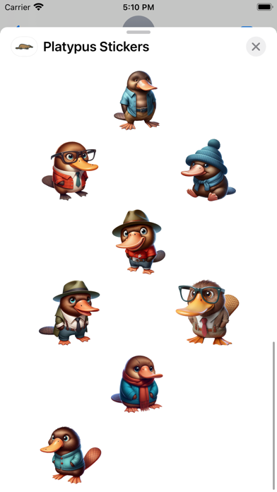 Screenshot #3 pour Platypus Stickers