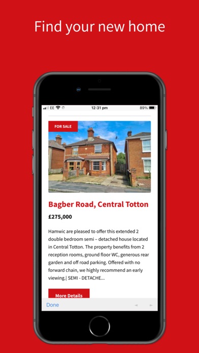 Hamwic Estate Agents Screenshot