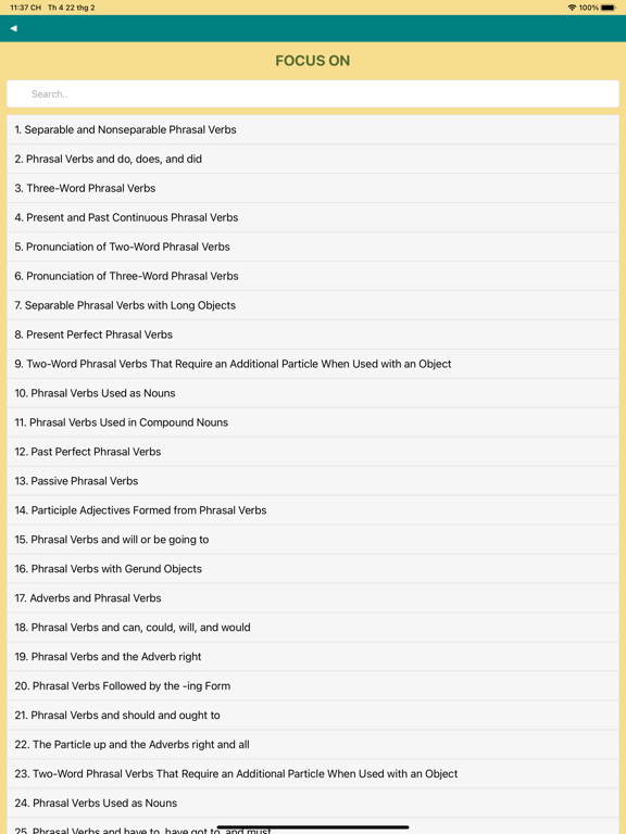 Screenshot #5 pour Phrasal Verbs - Phrase