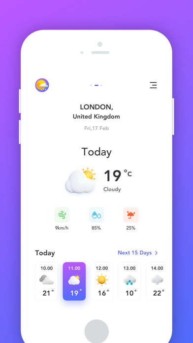 Weather Radar - City Forecast Screenshot
