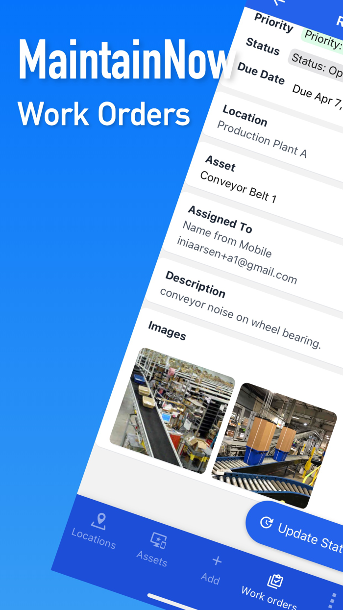 MaintainNow CMMS Work Orders