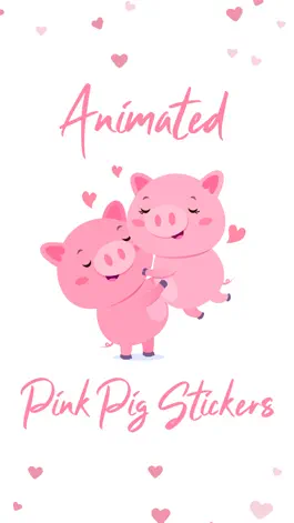 Game screenshot Animated Pink Pig Stickers mod apk