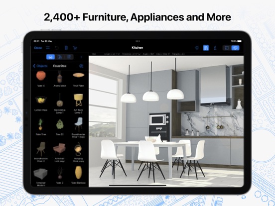 Live Home 3D - House Design iPad app afbeelding 6