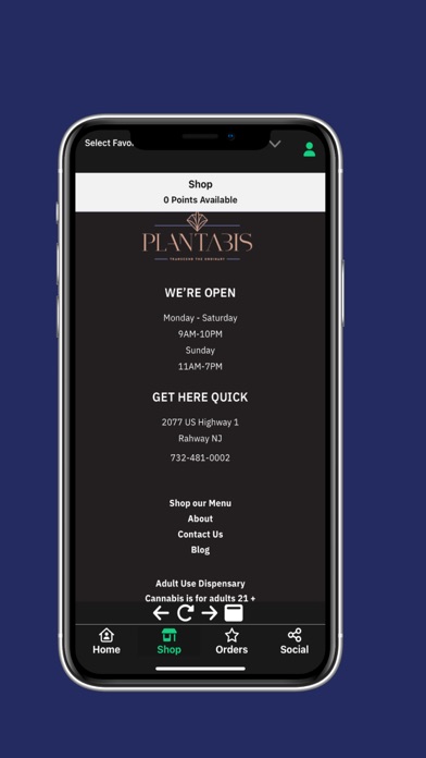 Plantabis Dispensary Screenshot