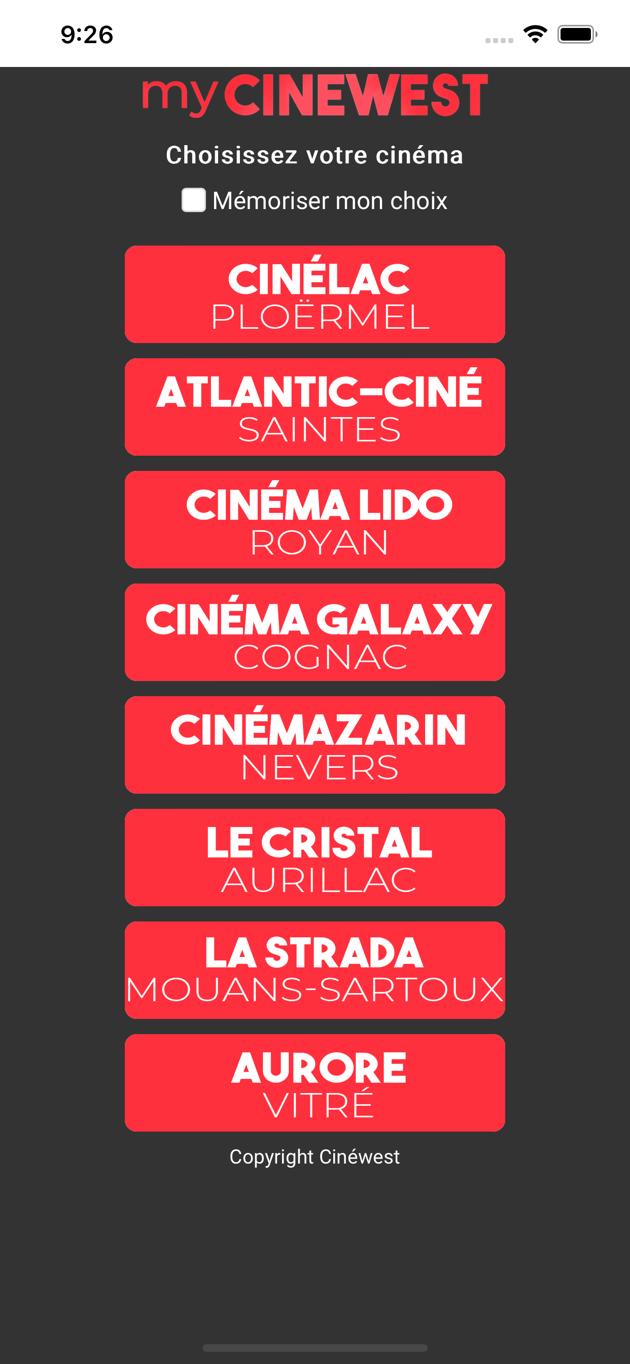 myCINEWEST