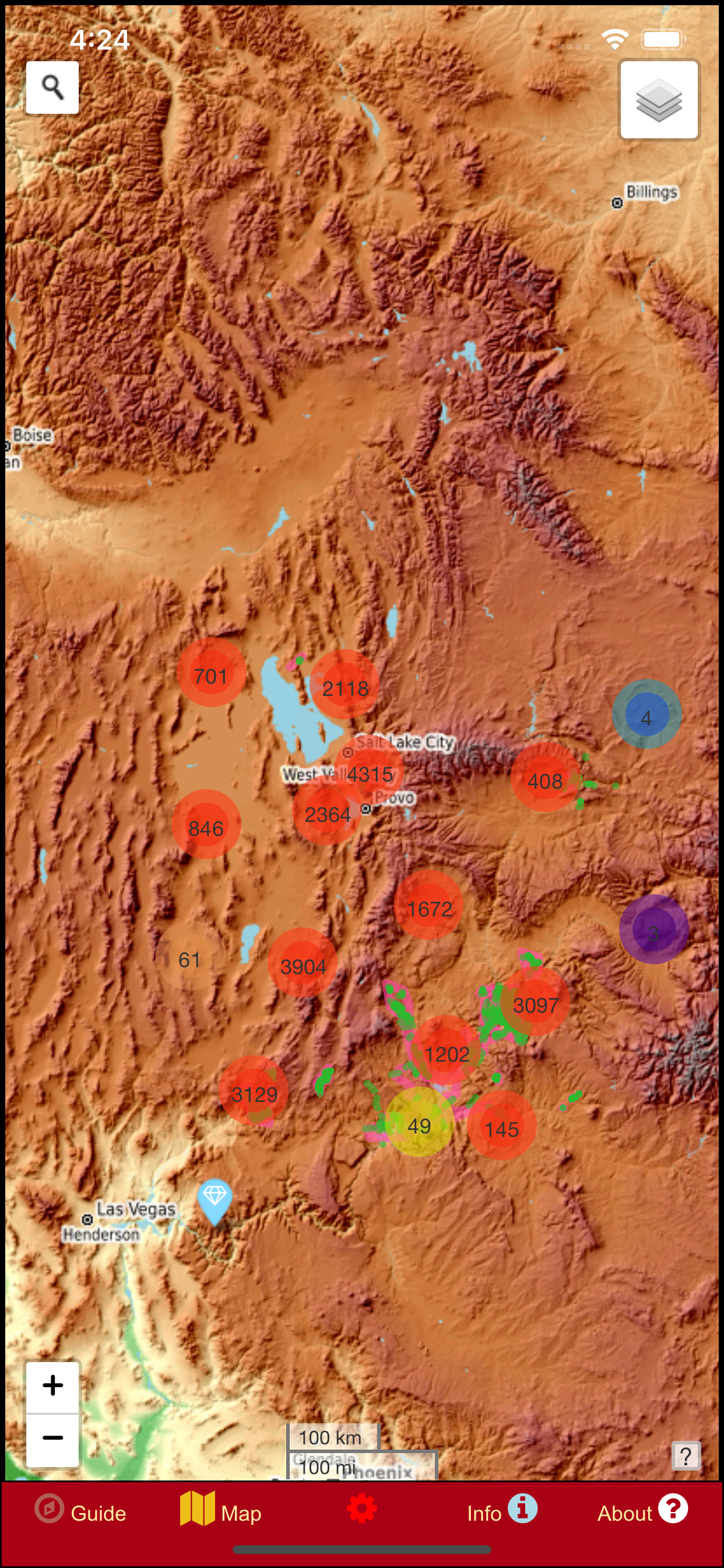 Outdoor Explorer Utah - Map