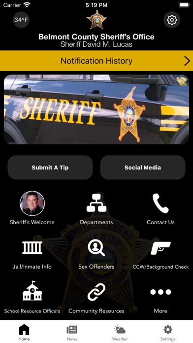 Belmont County Sheriff OH Screenshot 1 - AppWisp.com Belmont County Sheriff OH Screenshot 1 - AppWisp.com