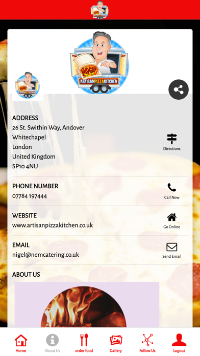 Nidge's Artisan Pizza Kitchen Screenshot